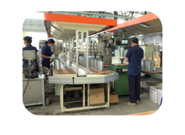 2 production lines for spinning filter elements, with an average production of 12,000 filters at full capacity